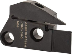 Kennametal - 3mm Groove Width, 14mm Max Depth of Cut, Left Hand Cut, A4M-A Indexable Grooving Blade - 3 Seat Size, Series A4 - Eagle Tool & Supply