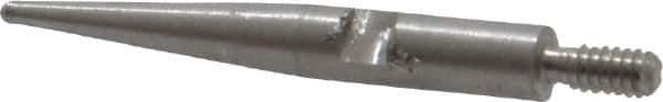 SPI - 0.031" Ball Diam, Steel, Ball Test Indicator Contact Point - 11/16" Contact Point Length, Use with Interapid Test Indicators - Eagle Tool & Supply