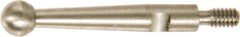 SPI - 1/8" Ball Diam, Steel, Ball Test Indicator Contact Point - 1-1/2" Contact Point Length, Use with Teclock Test Indicators - Eagle Tool & Supply