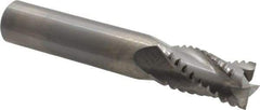 M.A. Ford - 1/2" Diam, 1" LOC, 4 Flute Solid Carbide Roughing & Finishing Square End Mill - Uncoated, 3" OAL, 1/2" Shank Diam, Straight Shank, 30° Helix, Centercutting, Regular Length - Eagle Tool & Supply