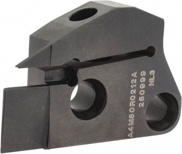 Kennametal - 2mm Groove Width, 12mm Max Depth of Cut, Right Hand Cut, A4M-A Indexable Grooving Blade - 2 Seat Size, Series A4 - Eagle Tool & Supply