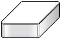Kennametal - DNG452 T0420 Grade KY4400 Ceramic Turning Insert - TiN Finish, 55° Diamond, 1/2" Inscr Circle, 5/16" Thick, 1/32" Corner Radius - Eagle Tool & Supply