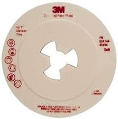 3M - 7" Max Diam, Abrasive Disc Face Plate - 5/8-11, 7,000 RPM - Eagle Tool & Supply