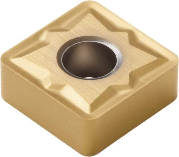 Seco - SNMG644 MR3 Grade CP200 Carbide Turning Insert - TiAlN/TiN Finish, 90° Square, 3/4" Inscr Circle, 1/4" Thick, 1/16" Corner Radius - Eagle Tool & Supply