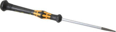 Wera - Electronic/Electrostatic Slotted Screwdriver - Round Shank, Ergonomic Handle - Eagle Tool & Supply