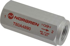Norgren - 1/2" NPT Low Flow Air Fuse - 0 to 232 psi, Shutoff Valve & Aluminum Material - Eagle Tool & Supply