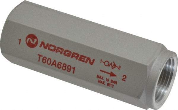 Norgren - 3/4" NPT High Flow Air Fuse - 0 to 232 psi, Shutoff Valve & Aluminum Material - Eagle Tool & Supply