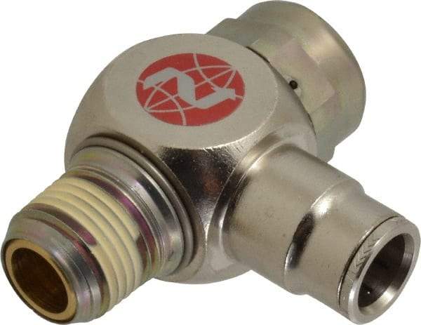 Norgren - 1/2" Tube x 1/2" NPTF Pilot Operated Check Valve - 15 to 150 psi & Brass Material - Eagle Tool & Supply