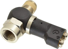 Norgren - 5/32" Tube x 1/4" NPTF Pressure Sensor Fitting Valve - 0 to 145 psi & Brass Material - Eagle Tool & Supply