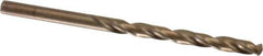 Triumph Twist Drill - 3/16" 135° Cobalt Jobber Drill - Oxide/Gold Finish, Right Hand Cut, Spiral Flute, Straight Shank, 3-1/2" OAL, Split Point - Eagle Tool & Supply