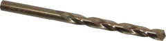 Triumph Twist Drill - 9/32" 135° Cobalt Jobber Drill - Oxide/Gold Finish, Right Hand Cut, Spiral Flute, Straight Shank, 4-1/4" OAL, Split Point - Eagle Tool & Supply