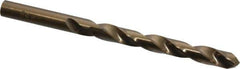 Triumph Twist Drill - 11/32" 135° Cobalt Jobber Drill - Oxide/Gold Finish, Right Hand Cut, Spiral Flute, Straight Shank, 4-3/4" OAL, Split Point - Eagle Tool & Supply