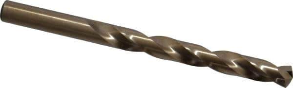 Triumph Twist Drill - 27/64" 135° Cobalt Jobber Drill - Oxide/Gold Finish, Right Hand Cut, Spiral Flute, Straight Shank, 5-3/8" OAL, Split Point - Eagle Tool & Supply