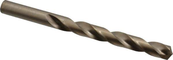 Triumph Twist Drill - 29/64" 135° Cobalt Jobber Drill - Oxide/Gold Finish, Right Hand Cut, Spiral Flute, Straight Shank, 5-5/8" OAL, Split Point - Eagle Tool & Supply