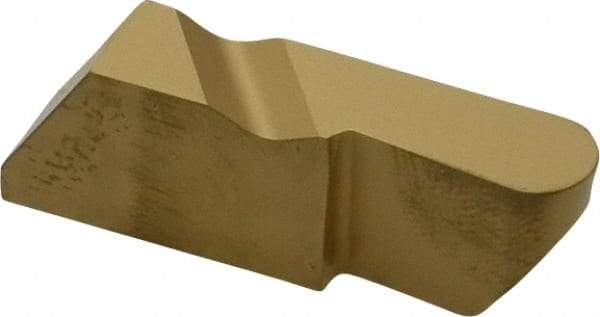 Kennametal - 4125NRD Grade KC850, 6.35mm Cutting Width Carbide Grooving Insert - 12.7mm Max Depth of Cut, Right Hand, 3.18mm Corner Radius, TiC/TiCN/TiN Finish - Eagle Tool & Supply