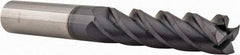 Accupro - 1/2", 2" LOC, 1/2" Shank Diam, 4" OAL, 4 Flute, Solid Carbide Square End Mill - Single End, AlTiN Finish, Spiral Flute, 40° Helix, Centercutting, Right Hand Cut, Right Hand Flute - Eagle Tool & Supply