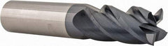 Accupro - 3/4", 1-1/2" LOC, 3/4" Shank Diam, 4" OAL, 4 Flute, Solid Carbide Square End Mill - Single End, AlTiN Finish, Spiral Flute, 40° Helix, Centercutting, Right Hand Cut, Right Hand Flute - Eagle Tool & Supply