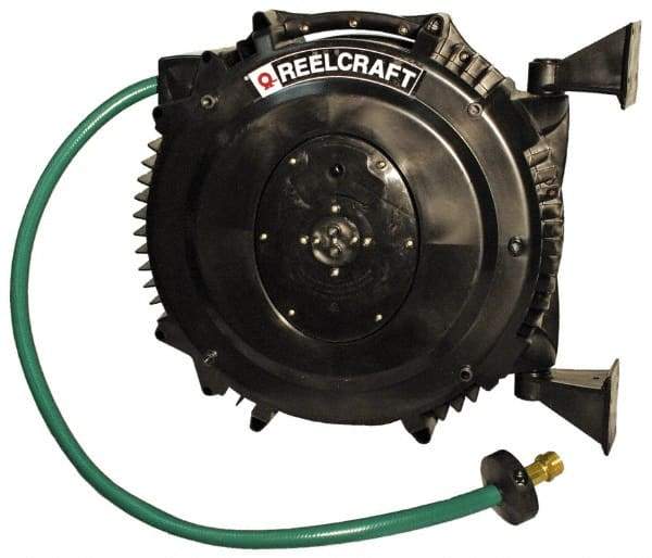 Reelcraft - 50' Spring Retractable Hose Reel - 125 psi, Hose Included - Eagle Tool & Supply