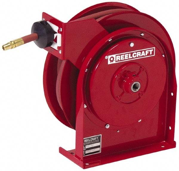 Reelcraft - 50' Spring Retractable Hose Reel - 300 psi, Hose Included - Eagle Tool & Supply