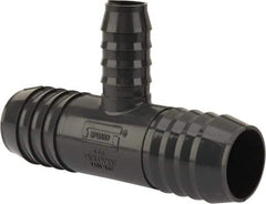 Value Collection - 1-1/4 x 1-1/4 x 3/4" Barb, Multiple Barbed Tube Reducing Tee - PVC, Male - Eagle Tool & Supply