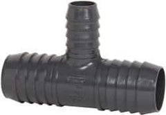 Value Collection - 1-1/2 x 1-1/2 x 1" Barb, Multiple Barbed Tube Reducing Tee - PVC, Male - Eagle Tool & Supply