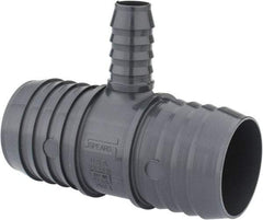 Value Collection - 2 x 2 x 3/4" Barb, Multiple Barbed Tube Reducing Tee - PVC, Male - Eagle Tool & Supply