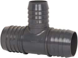 Value Collection - 2 x 2 x 1-1/2" Barb, Multiple Barbed Tube Reducing Tee - PVC, Male - Eagle Tool & Supply