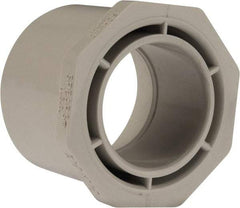 Value Collection - 2-1/2 x 1-1/2" PVC Plastic Pipe Bushing - Schedule 40, Spig x Slip End Connections - Eagle Tool & Supply