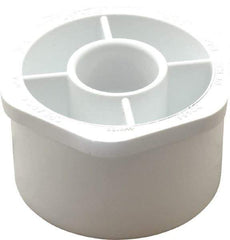 Value Collection - 3 x 1" PVC Plastic Pipe Bushing - Schedule 40, Spig x Slip End Connections - Eagle Tool & Supply