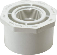 Value Collection - 3 x 1-1/2" PVC Plastic Pipe Bushing - Schedule 40, Spig x FIPT End Connections - Eagle Tool & Supply
