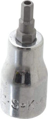 SK - 3/8" Drive, 5/32" Hex Bit Socket - 1-11/16" OAL, Tamper Resistant - Eagle Tool & Supply