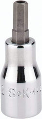 SK - 3/8" Drive, 7/32" Hex Bit Socket - 1-11/16" OAL, Tamper Resistant - Eagle Tool & Supply