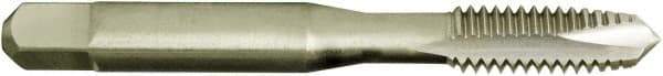 Vermont Tap & Die - 3/4-10 UNC, 3 Flute, Bright Finish, High Speed Steel Spiral Point Tap - Plug Chamfer, Right Hand Thread, 4-1/4" OAL, 2" Thread Length, 14.99mm Shank Diam, 2/2B/3B Class of Fit, Series 3112 - Exact Industrial Supply