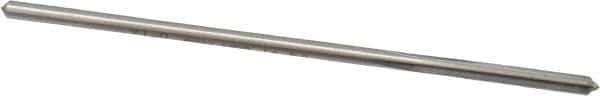Interstate - 0.131" High Speed Steel 6 Flute Chucking Reamer - Straight Flute, 0.1275" Straight Shank - Eagle Tool & Supply