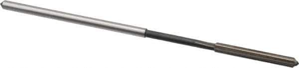 Interstate - 0.1325" High Speed Steel 6 Flute Chucking Reamer - Straight Flute, 0.1275" Straight Shank - Eagle Tool & Supply