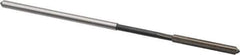 Interstate - 0.1325" High Speed Steel 6 Flute Chucking Reamer - Straight Flute, 0.1275" Straight Shank - Eagle Tool & Supply
