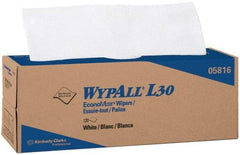 WypAll - L30 Dry General Purpose Wipes - Pop-Up, 9-3/4" x 16-3/8" Sheet Size, White - Eagle Tool & Supply