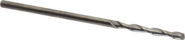 Niagara Cutter - 1/8", 1" LOC, 1/8" Shank Diam, 3" OAL, 2 Flute, Solid Carbide Square End Mill - Single End, Uncoated, Spiral Flute, 30° Helix, Centercutting, Right Hand Cut, Right Hand Flute, Series C230 - Eagle Tool & Supply