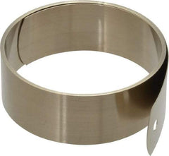 Gardner Spring - 0.014" Thick x 48" Long, 1.62 Lb Capacity Constant Force Spring - 1" Wide, 2.63" ID of Reflection, 4.74" Initial Extension, 0.187" End Hole Diam - Eagle Tool & Supply