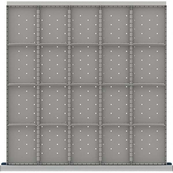 LISTA - 20-Compartment Drawer Divider Layout for 3.15" High Drawers - Eagle Tool & Supply