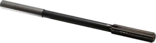 Interstate - 0.43" High Speed Steel 8 Flute Chucking Reamer - Straight Flute, 0.373" Straight Shank - Eagle Tool & Supply