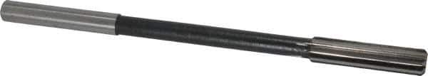 Interstate - 0.433" High Speed Steel 8 Flute Chucking Reamer - Straight Flute, 0.373" Straight Shank - Eagle Tool & Supply