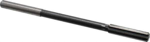 Interstate - 0.439" High Speed Steel 8 Flute Chucking Reamer - Straight Flute, 0.373" Straight Shank - Eagle Tool & Supply