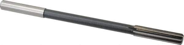 Interstate - 0.474" High Speed Steel 8 Flute Chucking Reamer - Straight Flute, 0.4355" Straight Shank - Eagle Tool & Supply