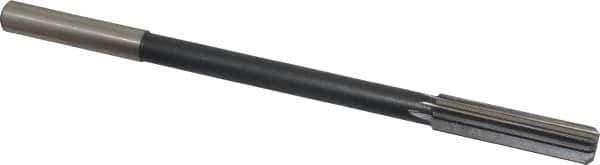 Interstate - 0.49" High Speed Steel 8 Flute Chucking Reamer - Straight Flute, 0.4355" Straight Shank - Eagle Tool & Supply