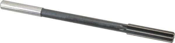 Interstate - 1/2" High Speed Steel 8 Flute Chucking Reamer - Straight Flute, 0.4355" Straight Shank - Eagle Tool & Supply