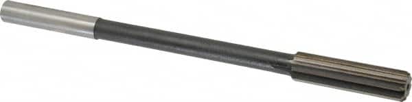Interstate - 0.569" High Speed Steel 8 Flute Chucking Reamer - Eagle Tool & Supply