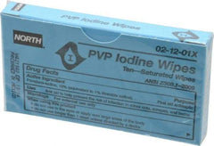 North - Antiseptic Wipe - Packet, PVP Iodine - Eagle Tool & Supply