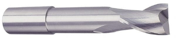 Accupro - 5/8", 1-1/4" LOC, 5/8" Shank Diam, 6" OAL, 2 Flute, Solid Carbide Square End Mill - Eagle Tool & Supply