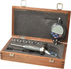 SPI - 0.24 to 2/5", 2" Deep, Electronic Bore Gage - Up to 0.00025" Accuracy, 0.001mm Resolution, Data Output, Includes Indicator - Eagle Tool & Supply